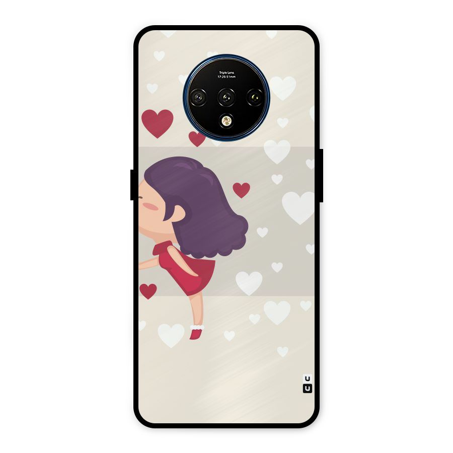 Girl in Love Metal Back Case for OnePlus 7T