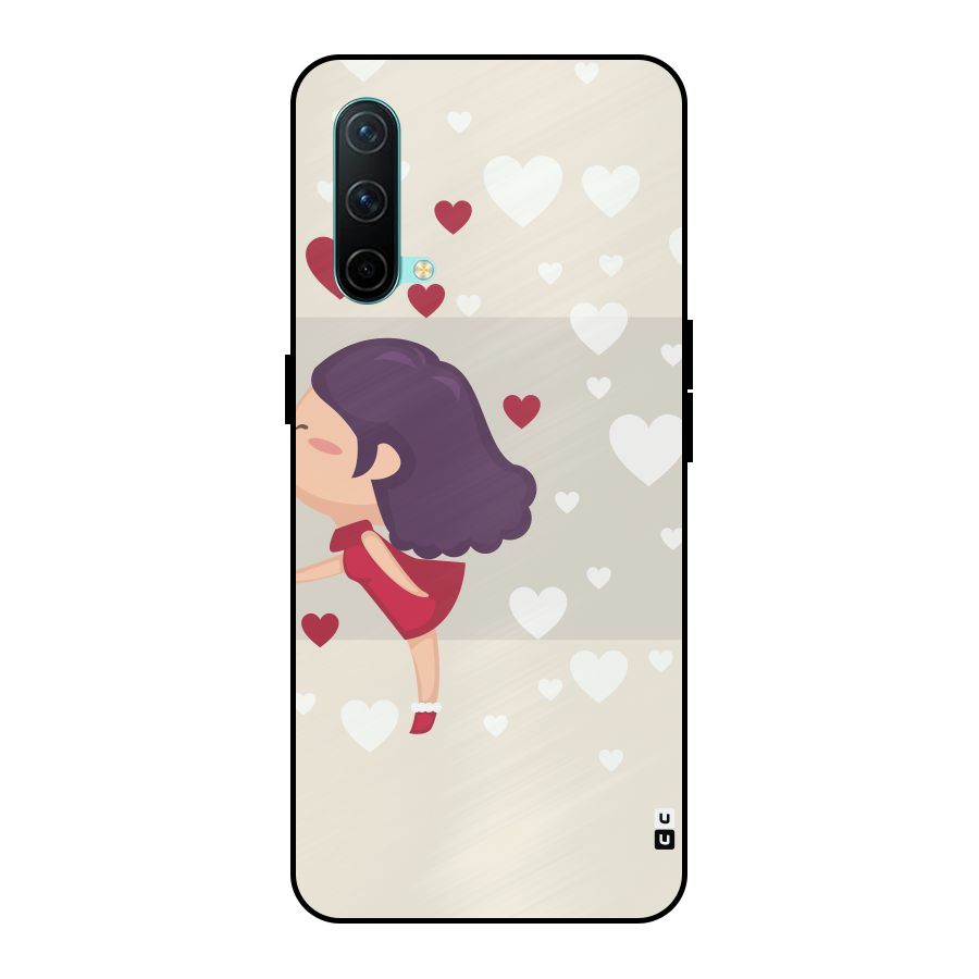 Girl in Love Metal Back Case for OnePlus Nord CE 5G