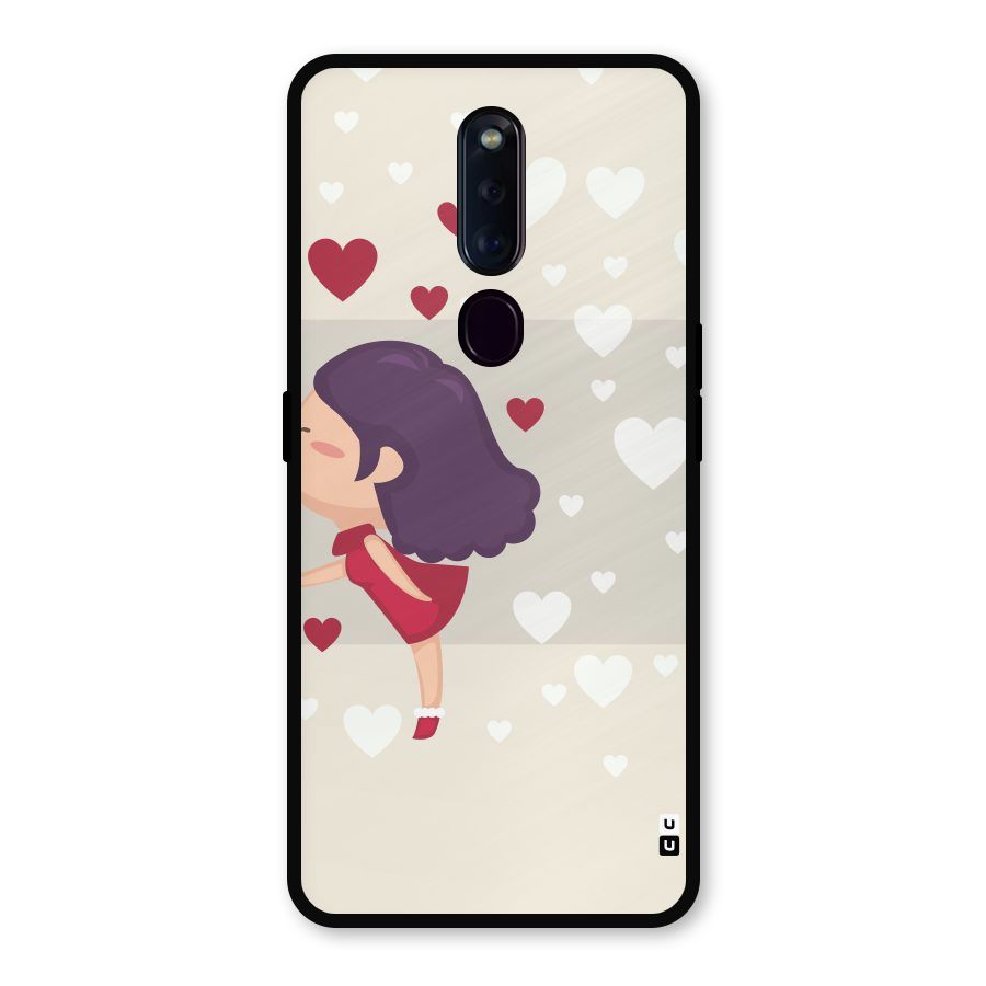 Girl in Love Metal Back Case for Oppo F11 Pro