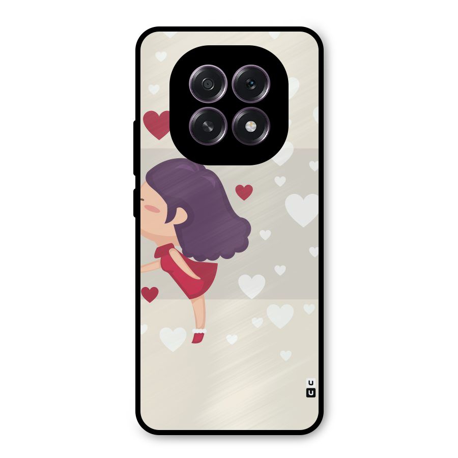 Girl in Love Metal Back Case for Oppo F29