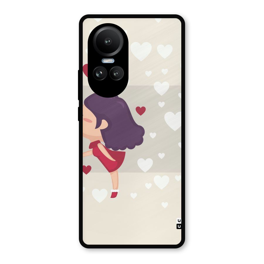 Girl in Love Metal Back Case for Oppo Reno10
