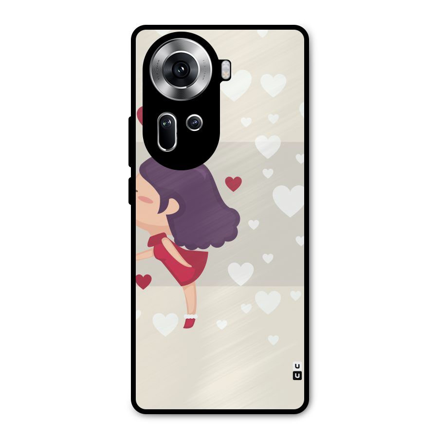 Girl in Love Metal Back Case for Oppo Reno11 5G