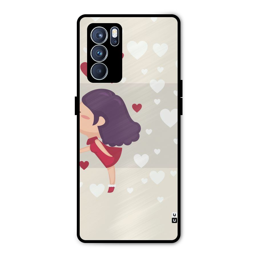 Girl in Love Metal Back Case for Oppo Reno6 Pro 5G