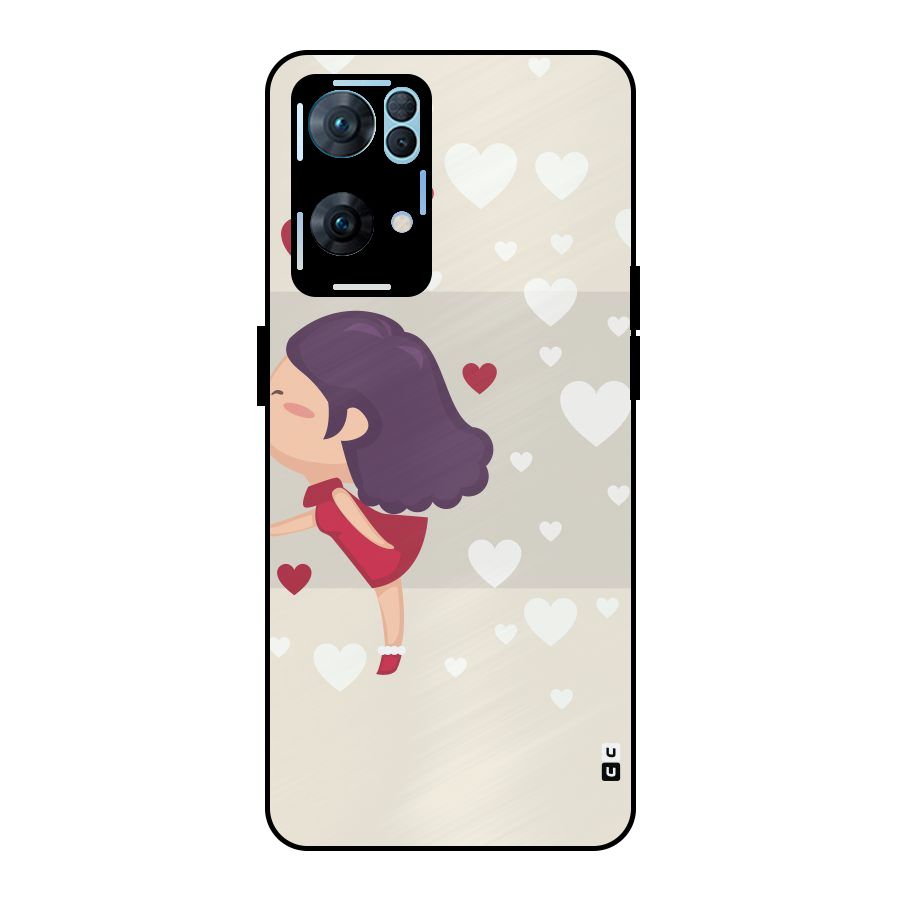 Girl in Love Metal Back Case for Oppo Reno7 Pro 5G