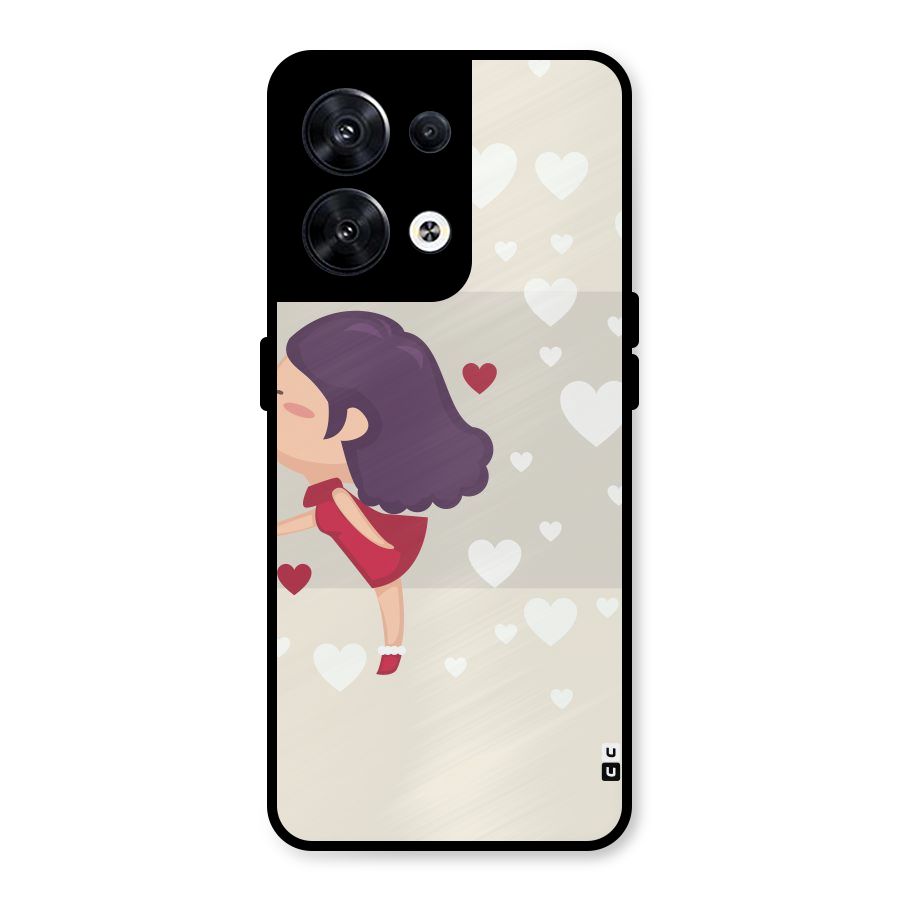 Girl in Love Metal Back Case for Oppo Reno8 5G