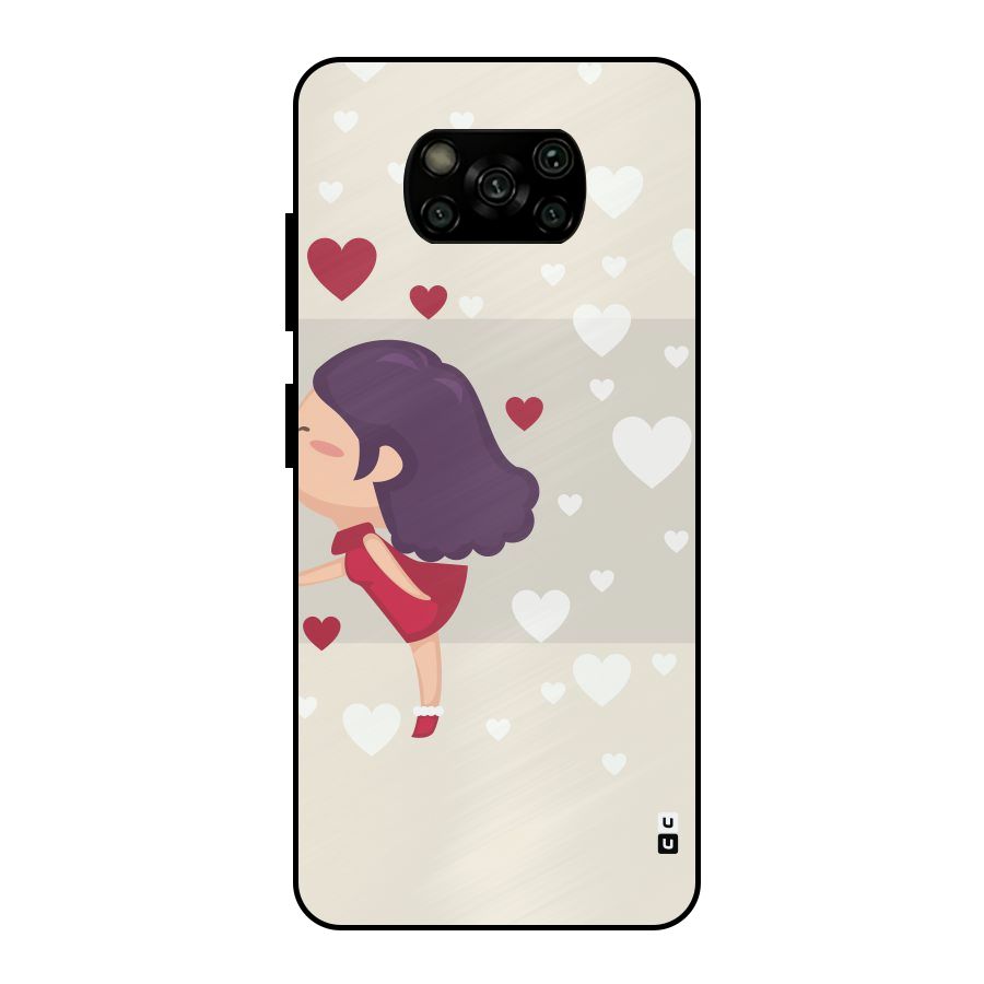Girl in Love Metal Back Case for Poco X3