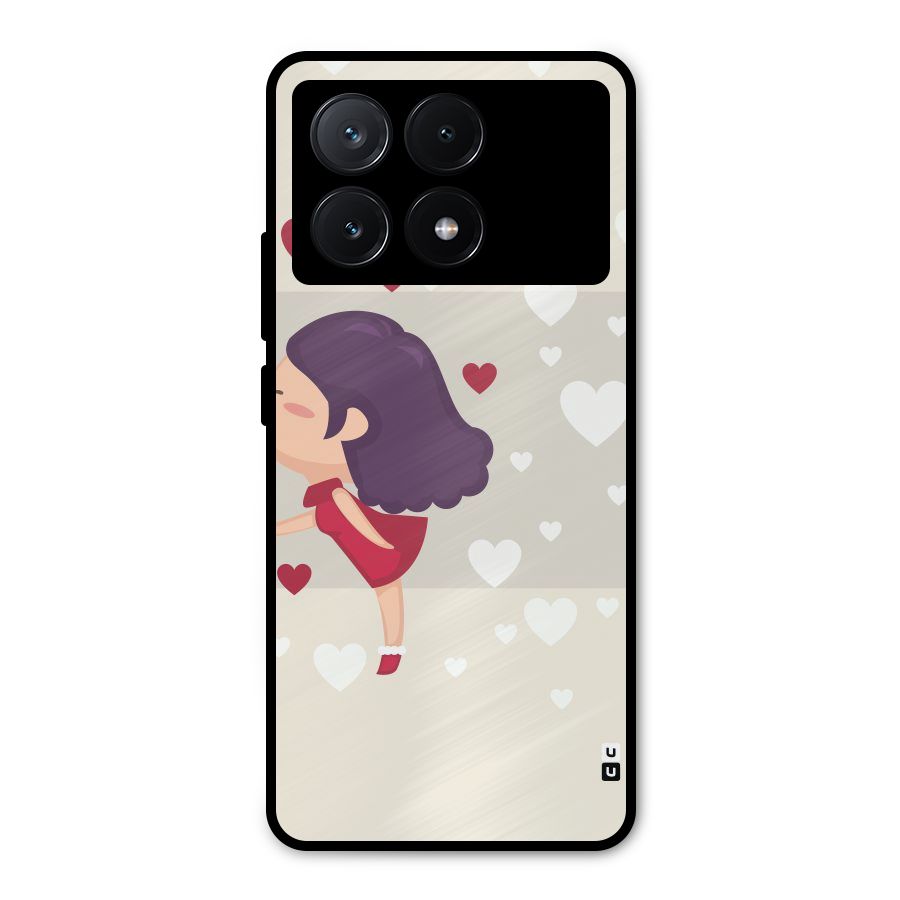 Girl in Love Metal Back Case for Poco X6 Pro