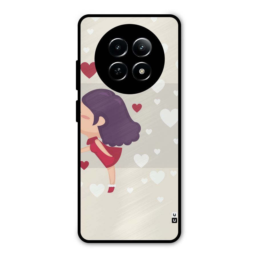 Girl in Love Metal Back Case for Realme Narzo N65