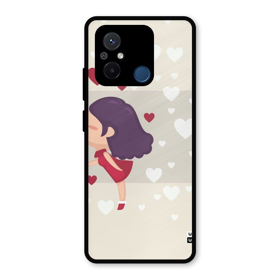 Girl in Love Metal Back Case for Redmi 12C