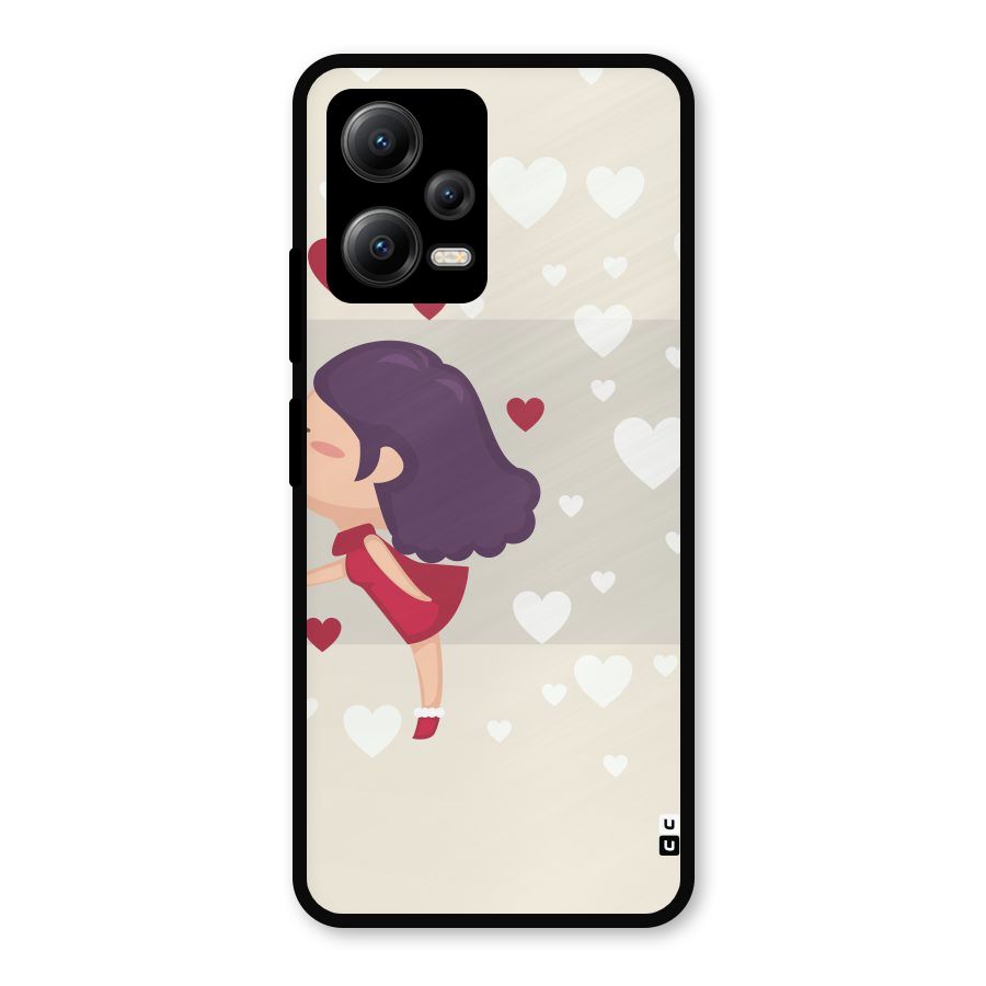 Girl in Love Metal Back Case for Redmi Note 12 5G