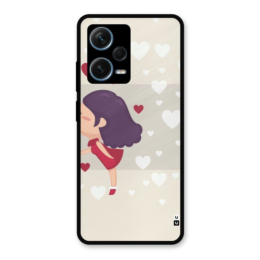Girl in Love Metal Back Case for Redmi Note 12 Pro Plus 5G