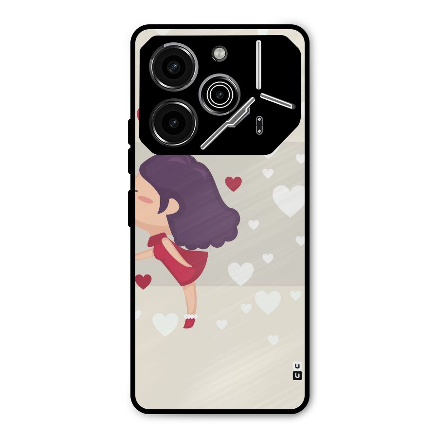Girl in Love Metal Back Case for Tecno Pova 6 Pro