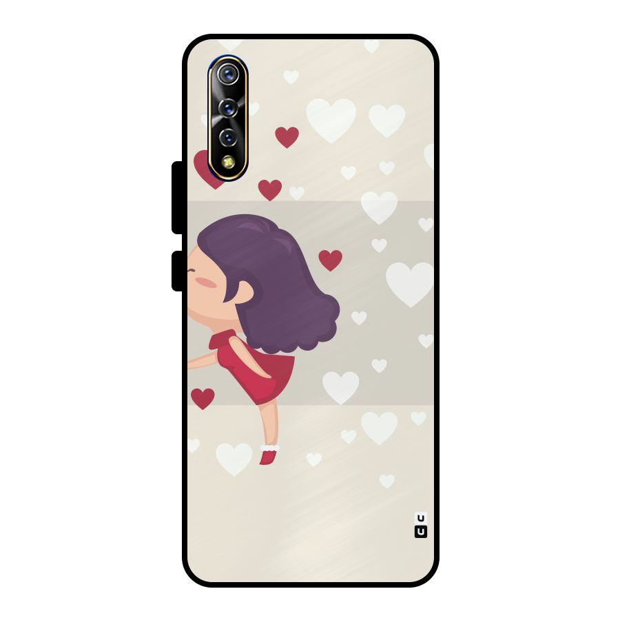 Girl in Love Metal Back Case for Vivo S1