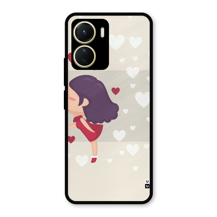 Girl in Love Metal Back Case for Vivo T2x