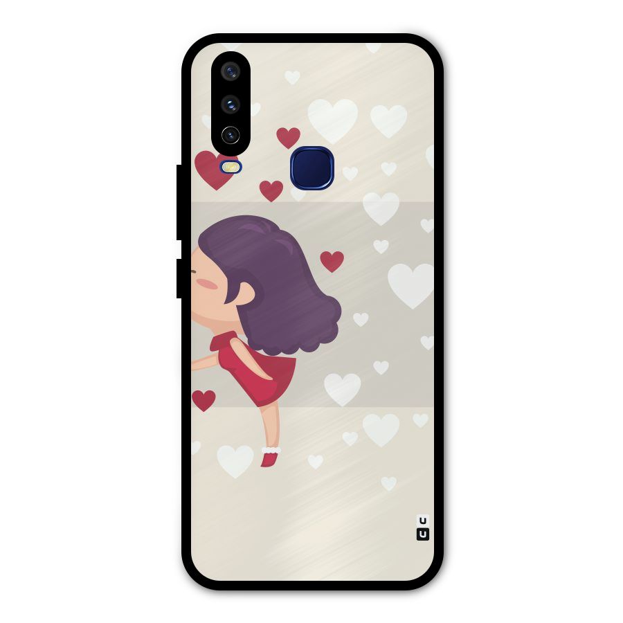 Girl in Love Metal Back Case for Vivo V17