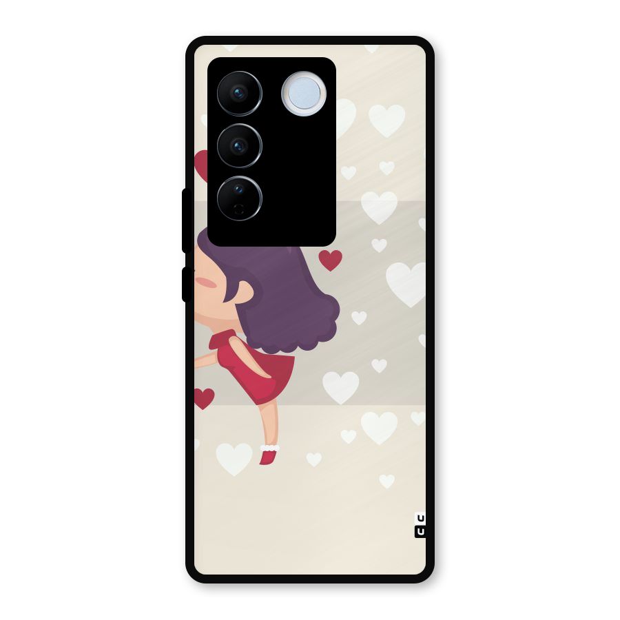 Girl in Love Metal Back Case for Vivo V27