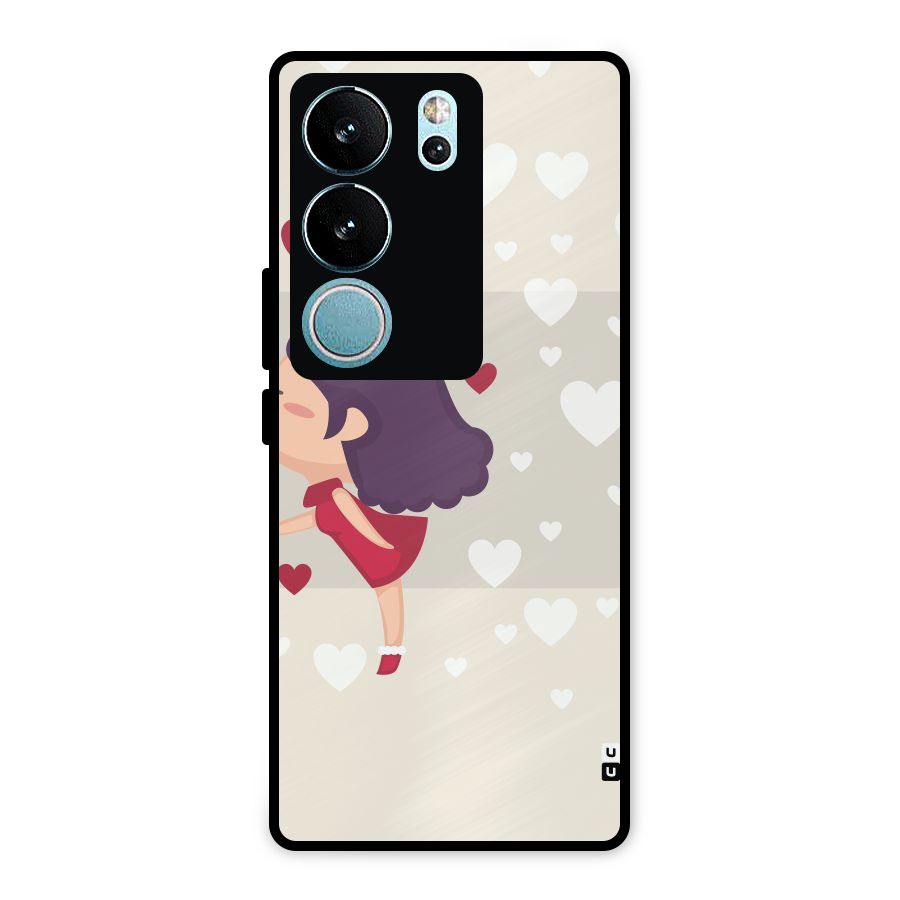 Girl in Love Metal Back Case for Vivo V29
