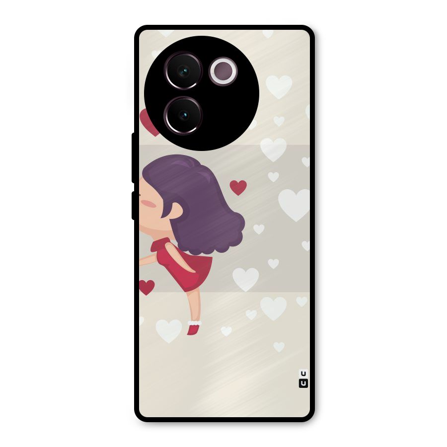 Girl in Love Metal Back Case for Vivo V30e