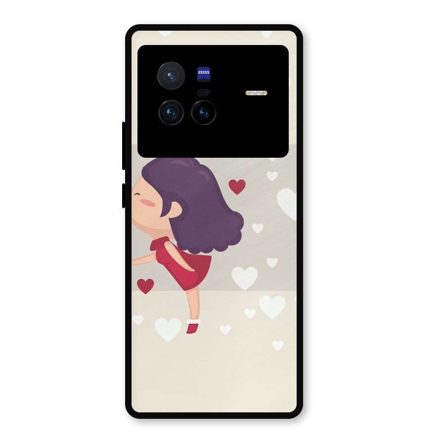 Girl in Love Metal Back Case for Vivo X80