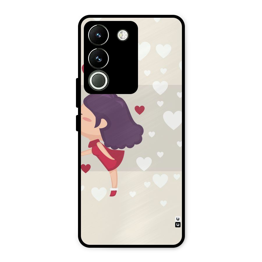 Girl in Love Metal Back Case for Vivo Y200
