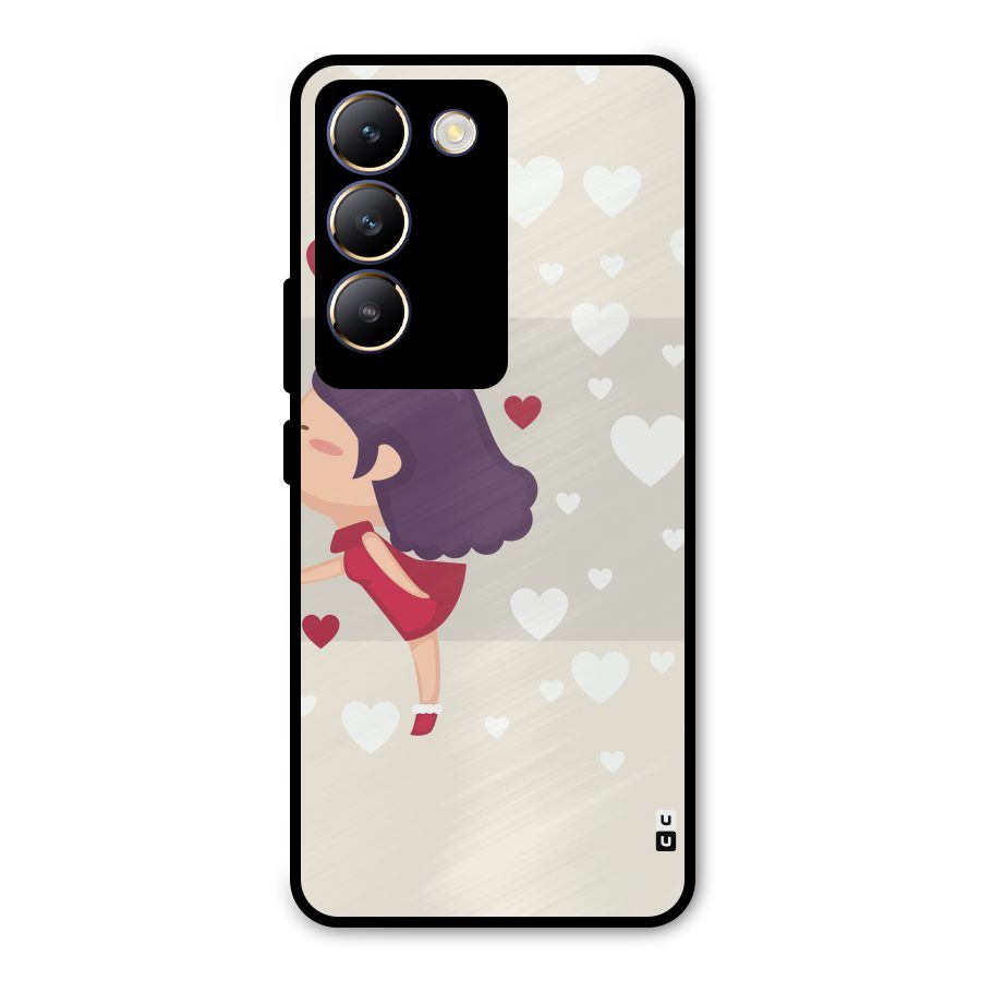 Girl in Love Metal Back Case for Vivo Y200e