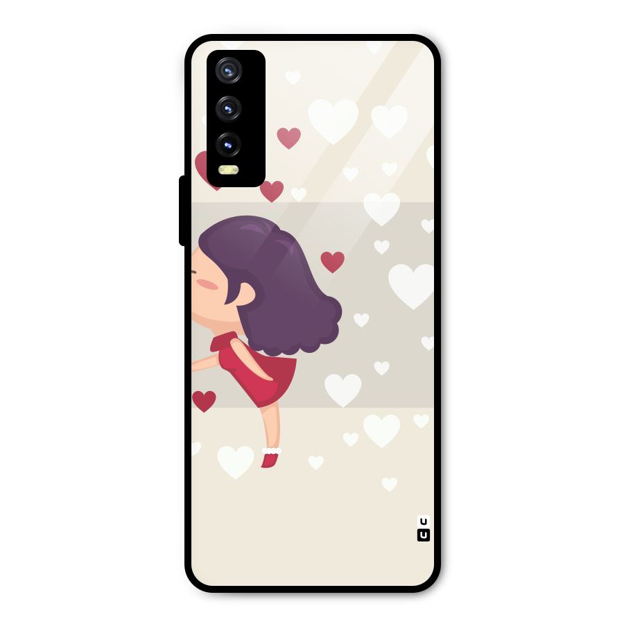 Girl in Love Metal Back Case for Vivo Y20 2021