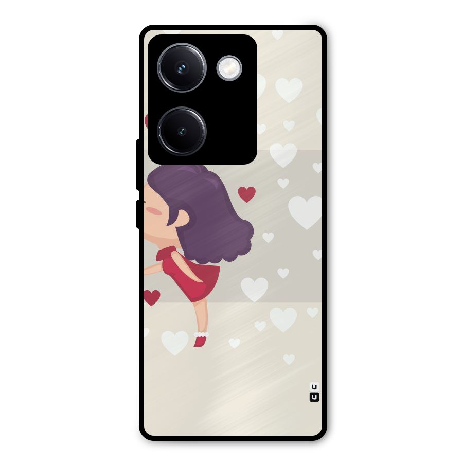 Girl in Love Metal Back Case for Vivo Y300 Plus