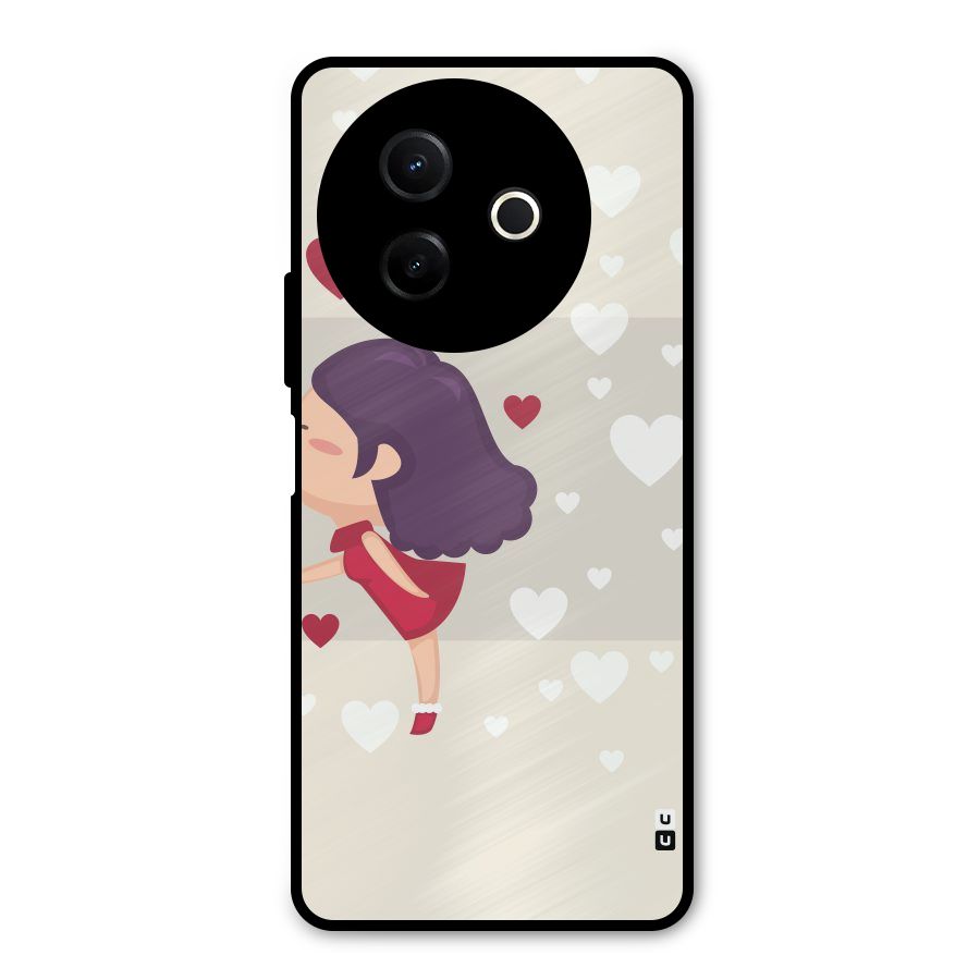 Girl in Love Metal Back Case for Vivo Y39