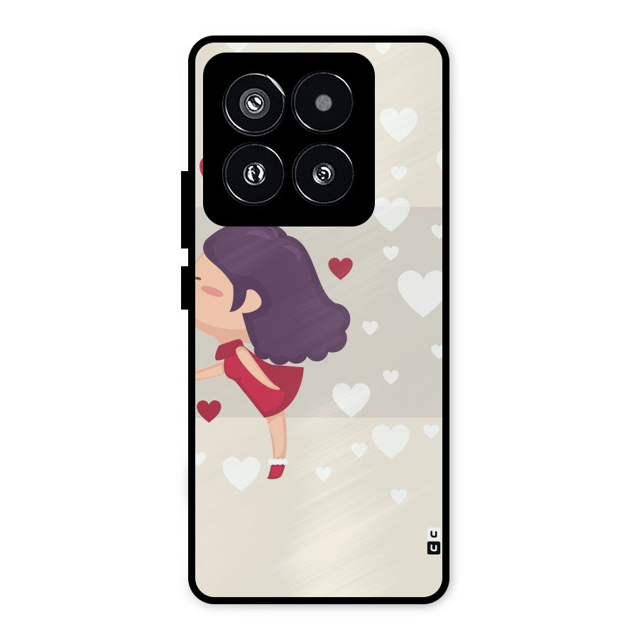 Girl in Love Metal Back Case for Xiaomi 14 Pro