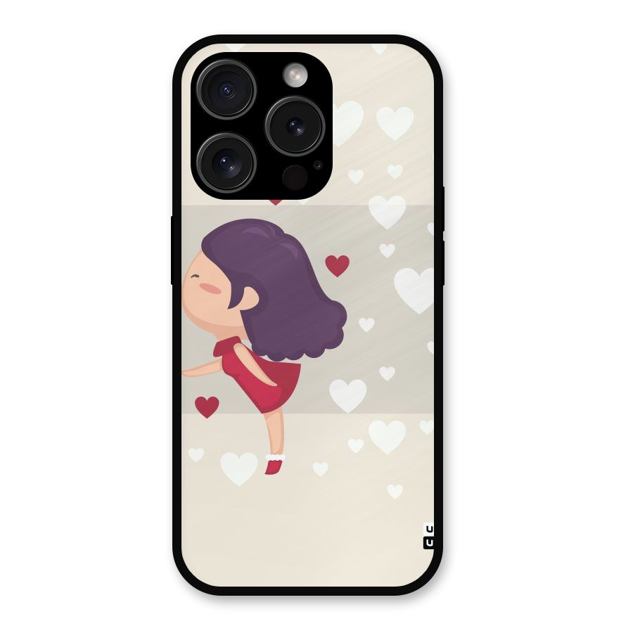 Girl in Love Metal Back Case for iPhone 15 Pro