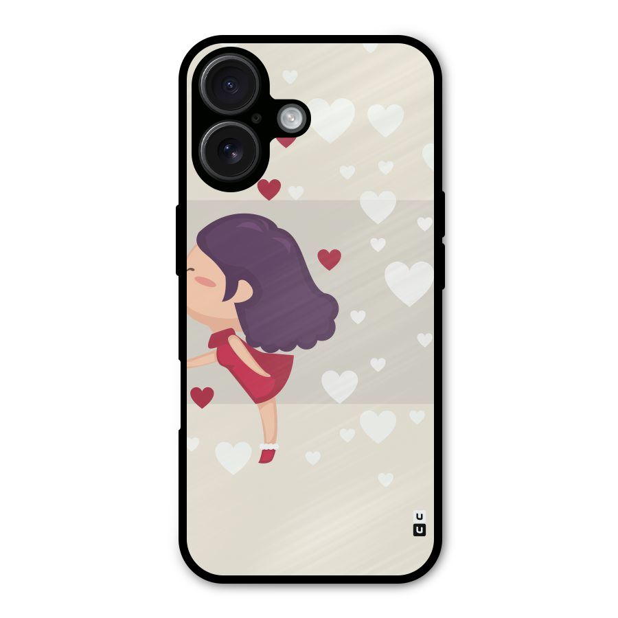 Girl in Love Metal Back Case for iPhone 16