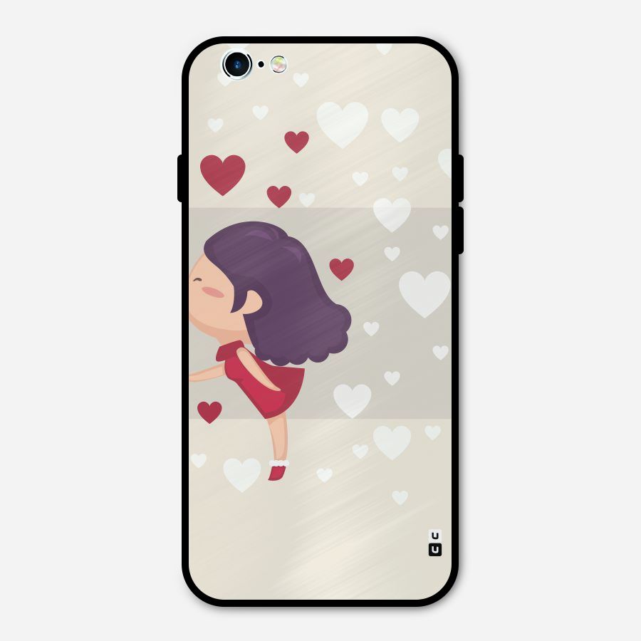 Girl in Love Metal Back Case for iPhone 6 6s