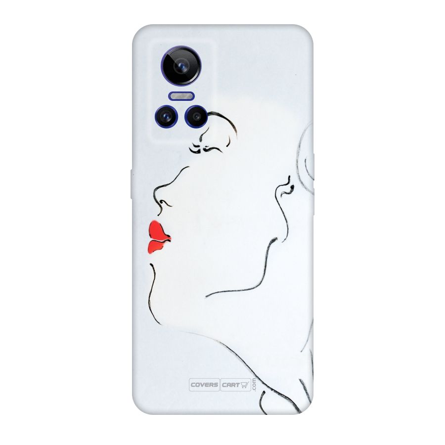 Girl in Red Lipstick Original Polycarbonate Back Case for Realme GT Neo 3