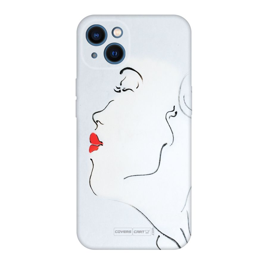 Girl in Red Lipstick Original Polycarbonate Back Case for iPhone 13