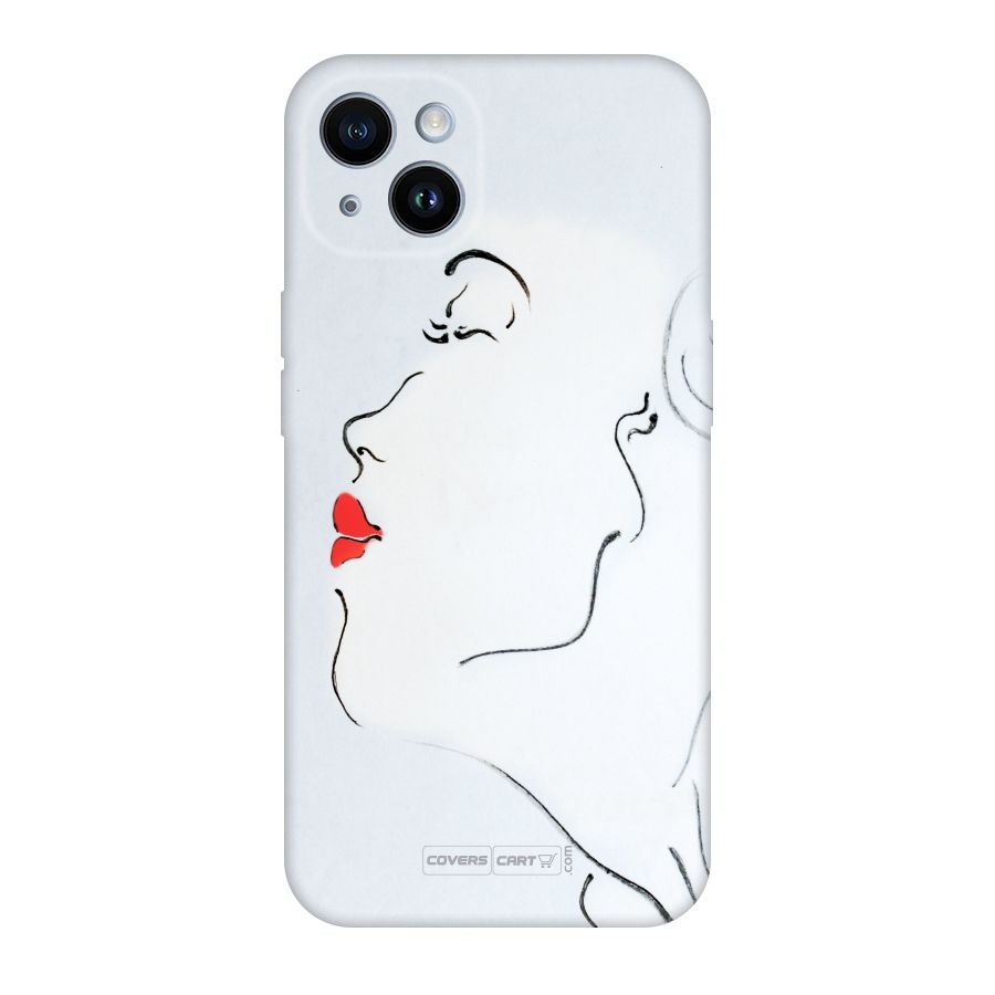 Girl in Red Lipstick Original Polycarbonate Back Case for iPhone 14