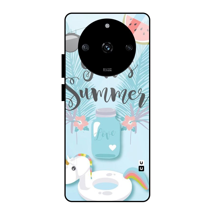 Girls Summer Glass Back Case for Realme Narzo 60 5G
