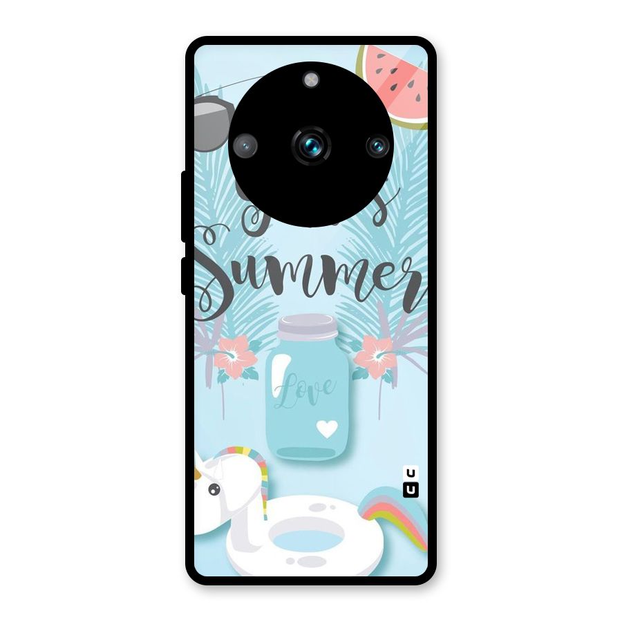 Girls Summer Glass Back Case for Realme Narzo 60 Pro
