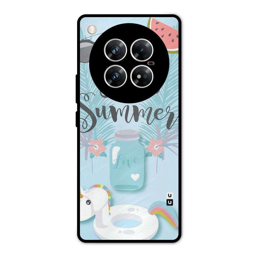 Girls Summer Metal Back Case for Infinix Zero 40 5G