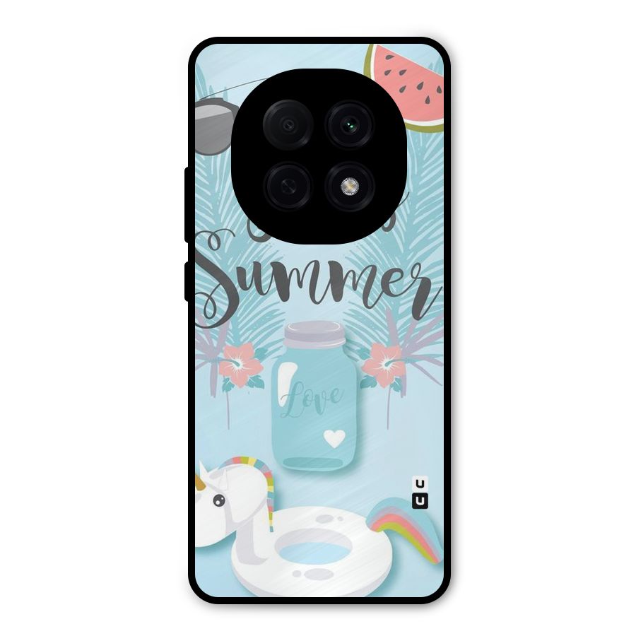 Girls Summer Metal Back Case for Oppo F29 Pro
