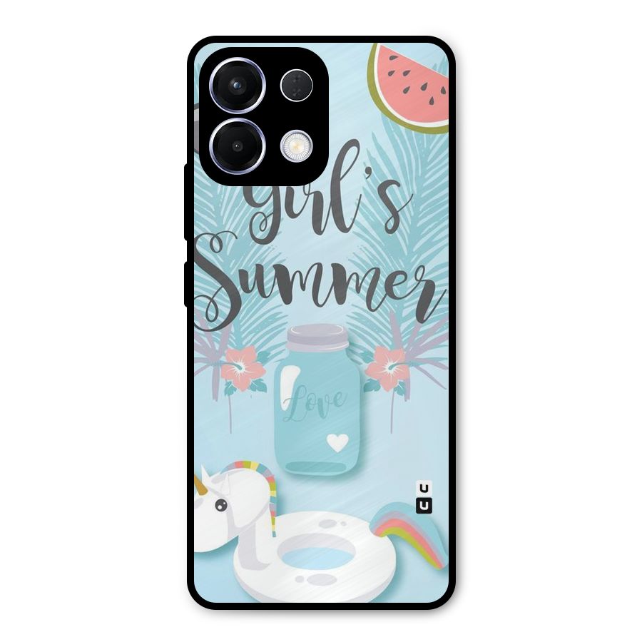 Girls Summer Metal Back Case for Oppo K13