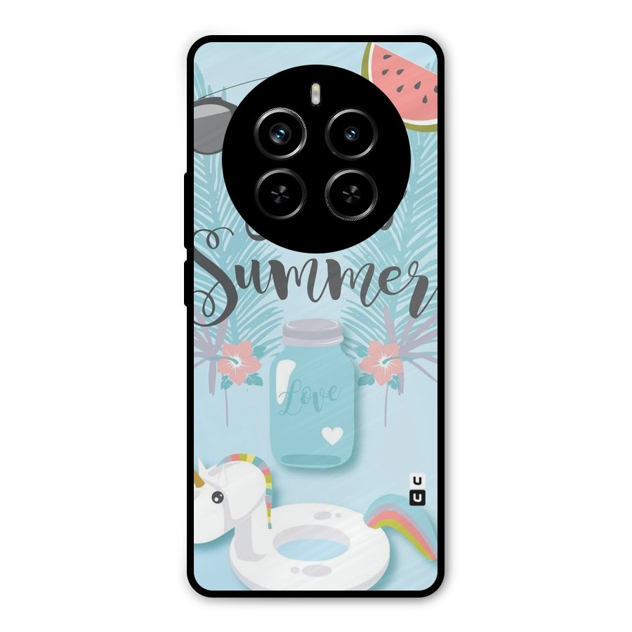 Girls Summer Metal Back Case for Realme P1 Pro