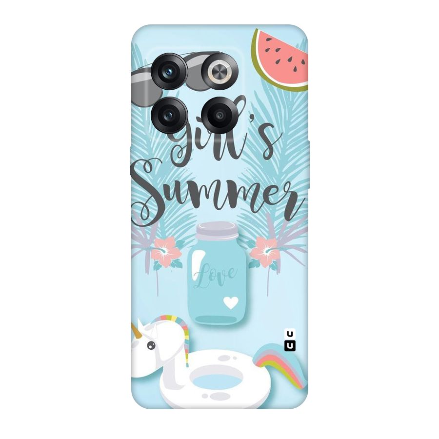 Girls Summer Original Polycarbonate Back Case for OnePlus 10T