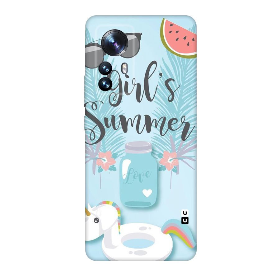 Girls Summer Original Polycarbonate Back Case for Xiaomi 12 Pro