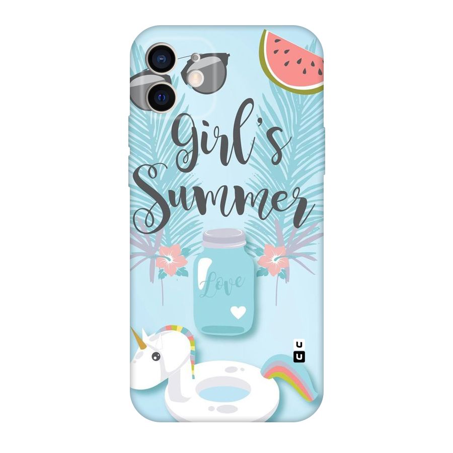 Girls Summer Original Polycarbonate Back Case for iPhone 12