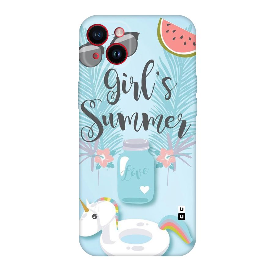 Girls Summer Original Polycarbonate Back Case for iPhone 14 Plus