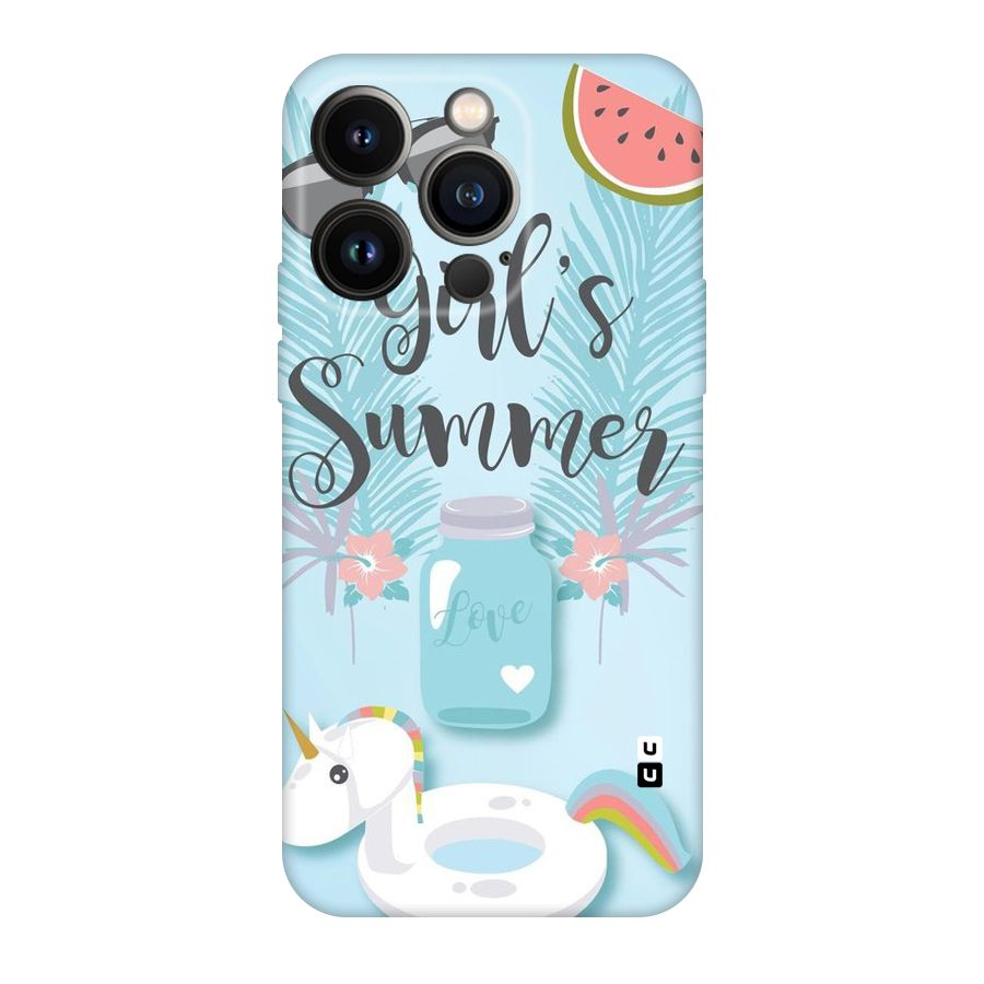 Girls Summer Original Polycarbonate Back Case for iPhone 14 Pro