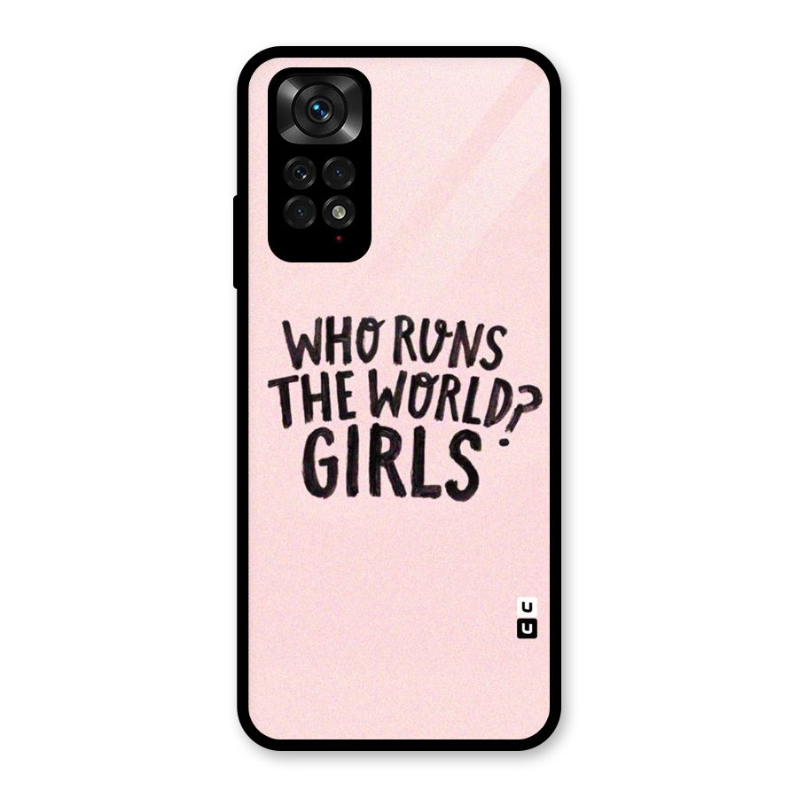 Girls World Glass Back Case for Redmi Note 11S
