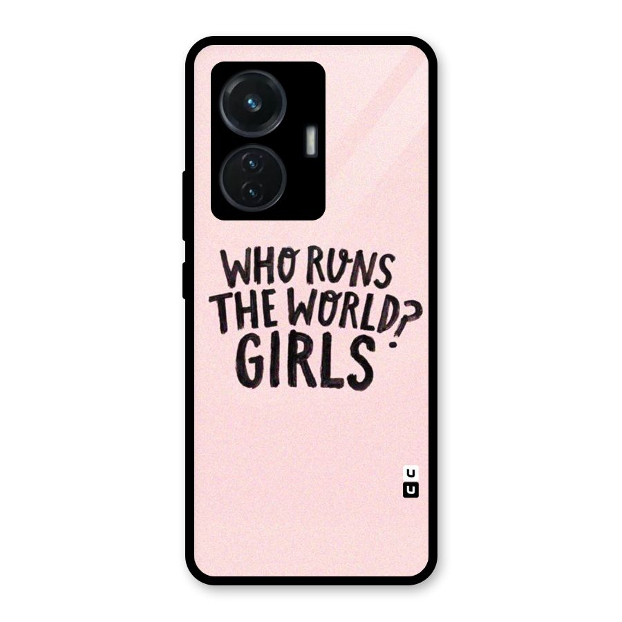 Girls World Glass Back Case for Vivo T1 44W