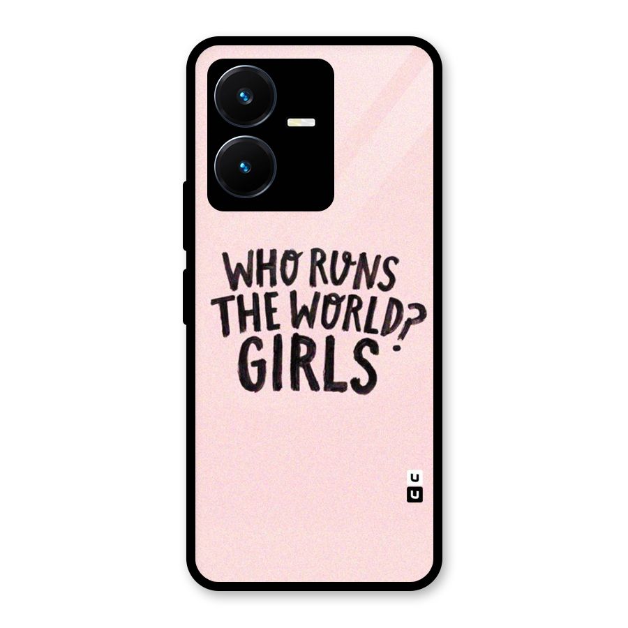 Girls World Glass Back Case for Vivo Y22s