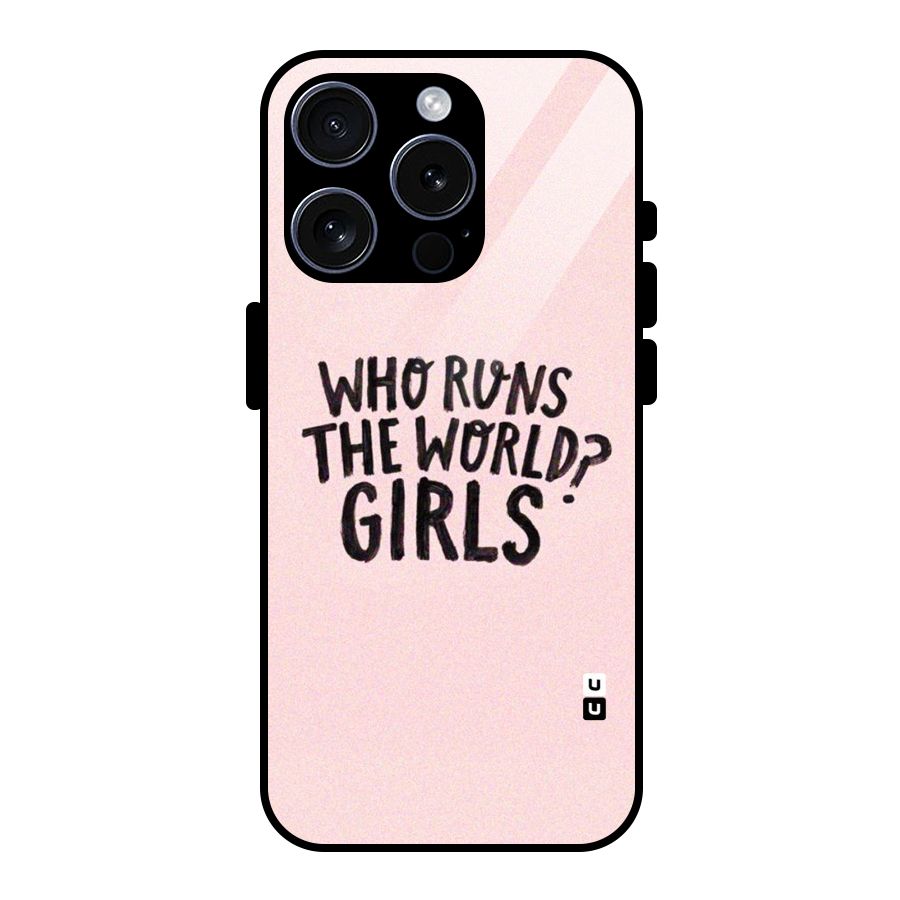 Girls World Glass Back Case for iPhone 15 Pro